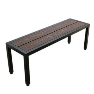 Ghế băng dài 140x37x45cm gỗ nhựa chân sắt
