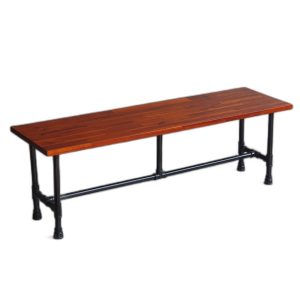 Ghế băng dài 140x40cm gỗ Tràm chân ống nước