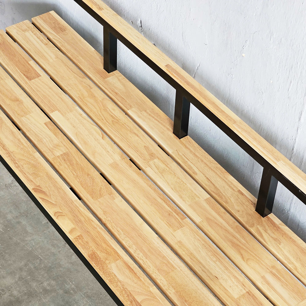 Ghế băng dài 140x45x60cm gỗ cao su Ghế băng dài 140x45x60cm gỗ cao su - hình 2
