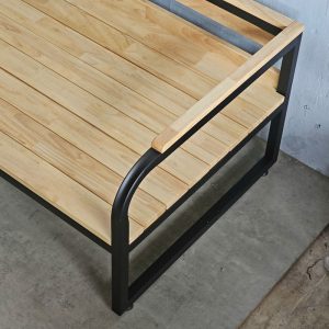 Ghế băng dài 190x70x52cm gỗ cao su - hình 5