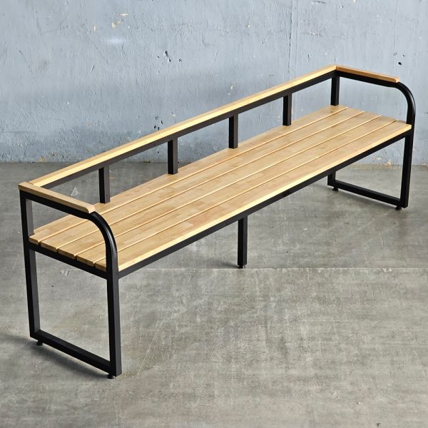 Ghế băng dài 200x45x60cm gỗ cao su - hình 2