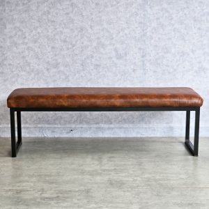 Ghế băng dài bọc nệm PU khung sắt - hình 1