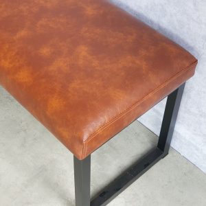 Ghế băng dài bọc nệm PU khung sắt - hình 1