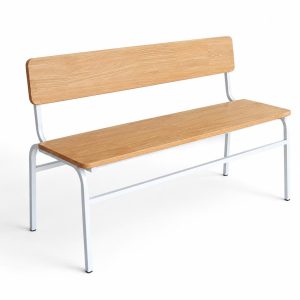Ghế băng dài có tựa lưng 120x40cm gỗ cao su - hình 1