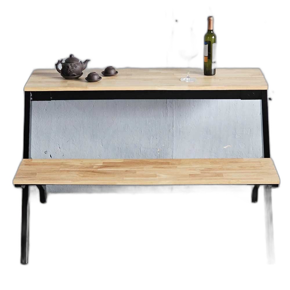 Ghế băng dài liền bàn 120x80x75cm gỗ cao su Ghế băng dài liền bàn 120x80x75cm gỗ cao su