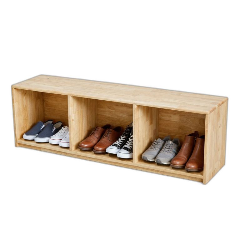 Ghế băng dài ngồi thay giày 140x35cm gỗ cao su