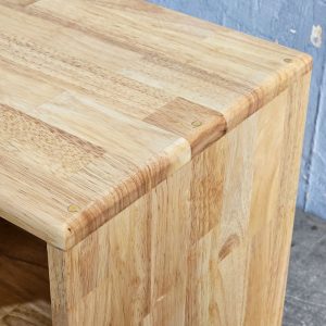 Ghế băng dài ngồi thay giày 140x35cm gỗ cao su - hình 1