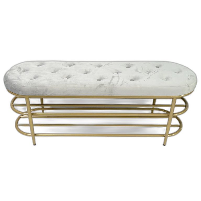 Ghế băng ngồi chờ bọc nệm 120x35x45cm khung sắt KG68037
