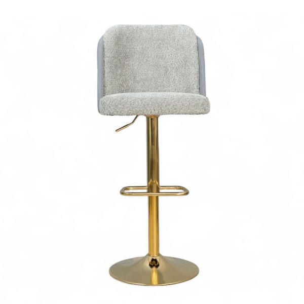 Ghế bar Alva bọc vải CHENILLE chân xoay nâng hạ - hình 1