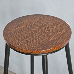 Ghế bar cao 100cm mặt gỗ tròn G - hình 1