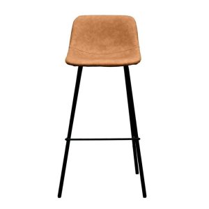 Ghế bar chân sắt sơn tĩnh điện nệm da GAKJB-065H - hình 1
