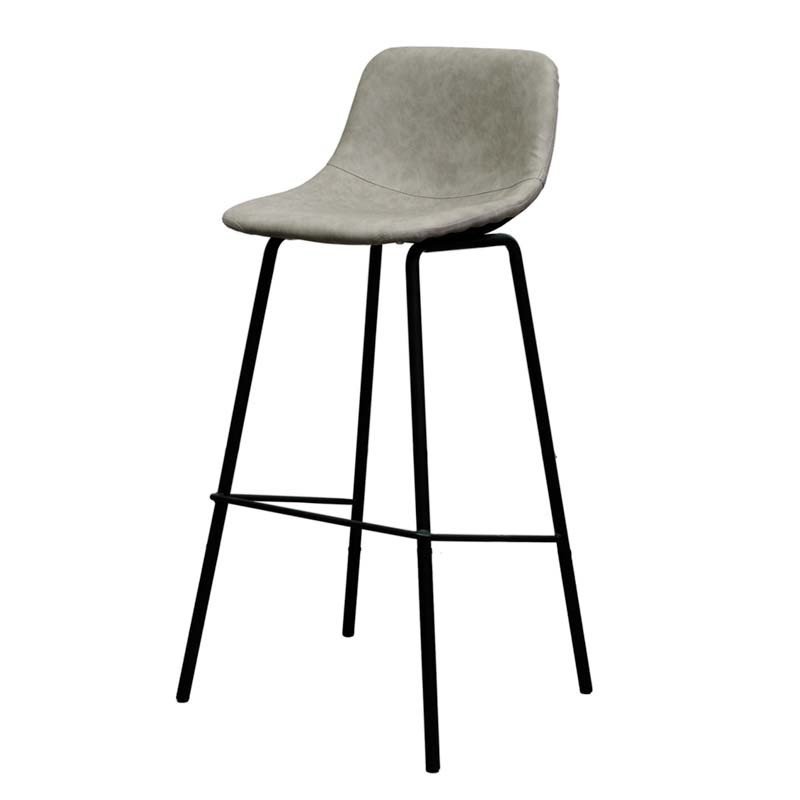 Ghế bar chân sắt sơn tĩnh điện nệm da GAKJB-065H Ghế bar chân sắt sơn tĩnh điện nệm da GAKJB-065H - hình 2