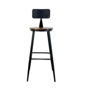 Ghế Bar có lưng tựa mặt gỗ màu nâu G