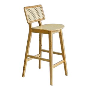 Ghế bar khung gỗ lưng lưới mắt cáo G