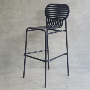 Ghế bar khung sắt cắt rãnh sơn tĩnh điện G - hình 1