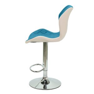 Ghế bar mâm xoay nệm vải nhiều màu - hình 1