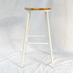 Ghế Bar mặt ghế gỗ chân sắt sơn tĩnh điện G - hình 1