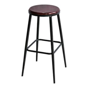 Ghế bar mặt gỗ tròn chân sắt sơn tĩnh điện G