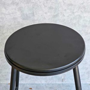 Ghế bar mặt gỗ tròn chân sắt sơn tĩnh điện G - hình 1