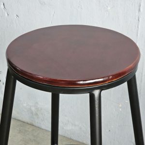 Ghế bar mặt gỗ tròn chân sắt sơn tĩnh điện G - hình 1