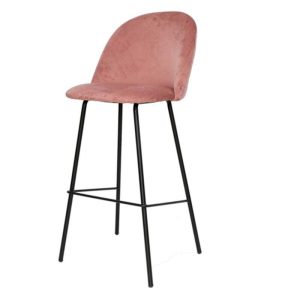 Ghế bar nệm vải khung chân sắt - hình 1