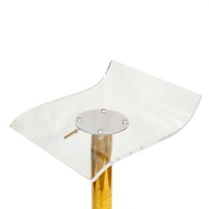Ghế bar nhựa Arcylic chân xoay nâng hạ GAK-631 - hình 1