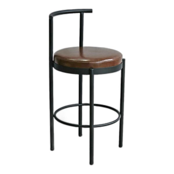 Ghế bar SOFT khung sắt lót nệm da bọc vài PU
