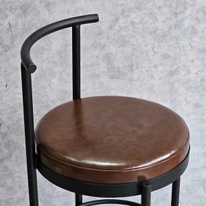 Ghế bar SOFT khung sắt lót nệm da bọc vài PU - hình 1