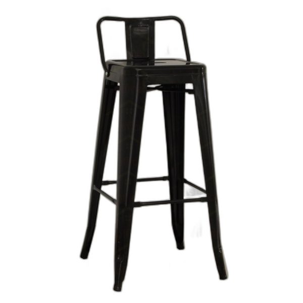 Ghế bar tolix cao có lưng nhiều màu