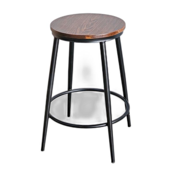 Ghế bar tròn cao 60cm mặt gỗ G