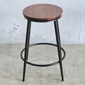 Ghế bar tròn cao 60cm mặt gỗ G - hình 1
