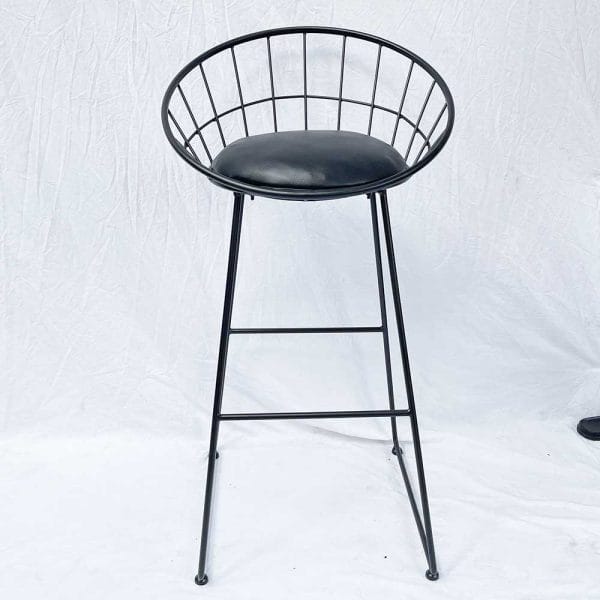 Ghế Bar tròn chân sắt có đệm GC - hình 1