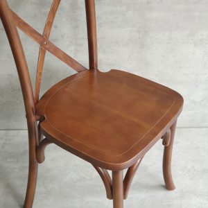 Ghế Bistro Crossback gỗ cao su - hình 1
