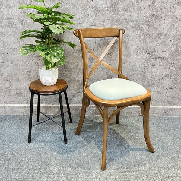 Ghế Bixtro khung gỗ nệm vải nhung - hình 1