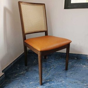 Ghế cafe, ghế ăn Mila không tay khung gỗ Ash - hình 1