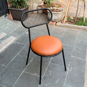 Ghế cafe khung sắt sơn tĩnh điện - hình 1