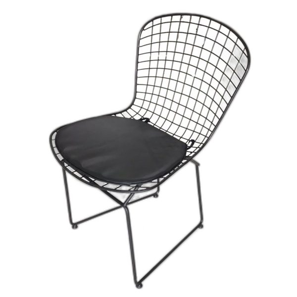 Ghế cafe lưng lưới chân sắt HOGCF68006