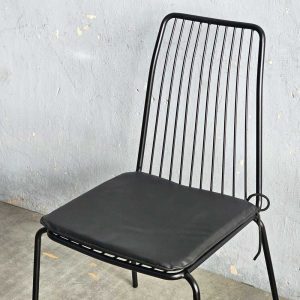 Ghế cafe lưng tựa sắt sơn tĩnh điện - hình 1