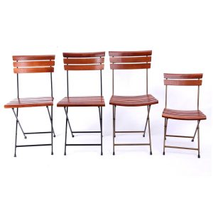 Ghế cafe ngoài trời xếp gọn lưng cong Patio 02 - hình 1