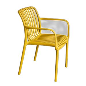 Ghế cafe nhựa đúc tay tựa