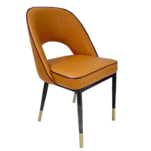 Ghế COLLINS bọc nệm simili cao cấp chân sắt sơn tĩnh điện GA68030