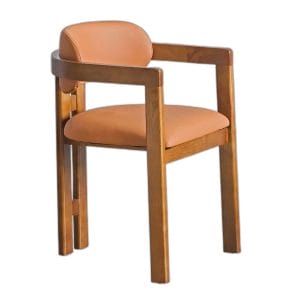 Ghế Curved gỗ Ash bọc nệm si