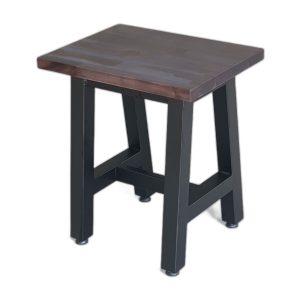 Ghế đôn chữ nhật 40x30cm gỗ tràm chân sắt chữ A