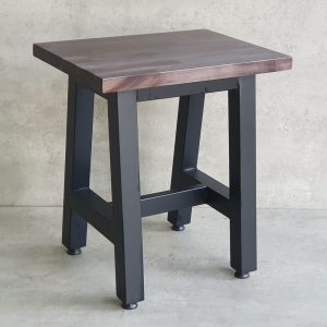 Ghế đôn chữ nhật 40x30cm gỗ tràm chân sắt chữ A - hình 1