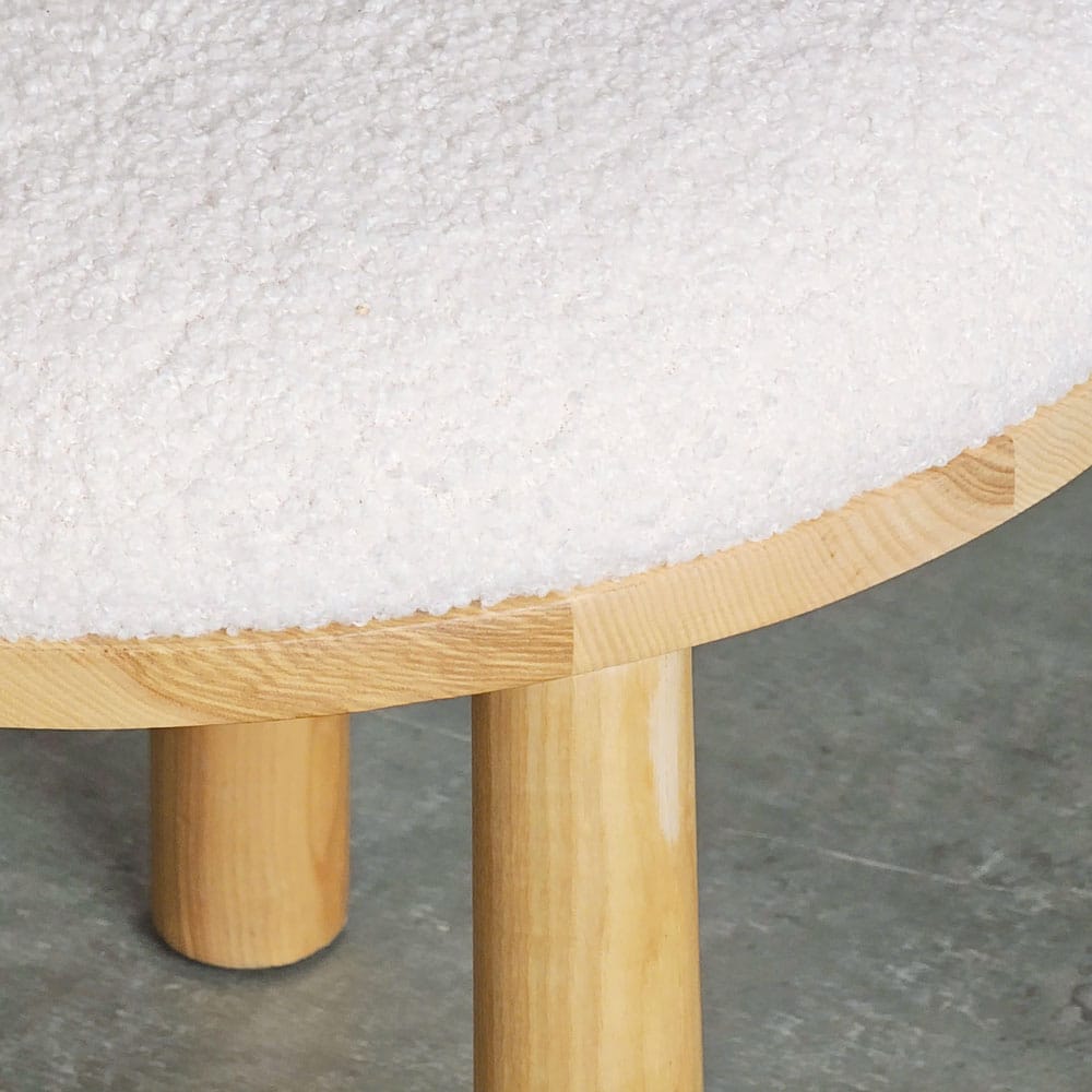 Ghế Donut gỗ Ash vải lông cừu Ghế Donut gỗ Ash vải lông cừu - hình 5