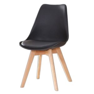 Ghế Eames chân gỗ có nệm nhiều màu