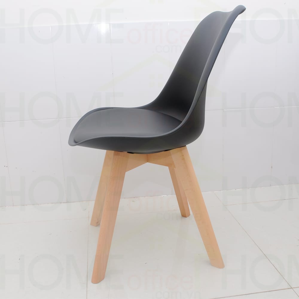 Ghế Eames chân gỗ có nệm nhiều màu Ghế Eames chân gỗ có nệm nhiều màu - hình 2