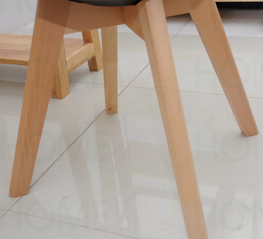 Ghế Eames chân gỗ có nệm nhiều màu Ghế Eames chân gỗ có nệm nhiều màu - hình 3
