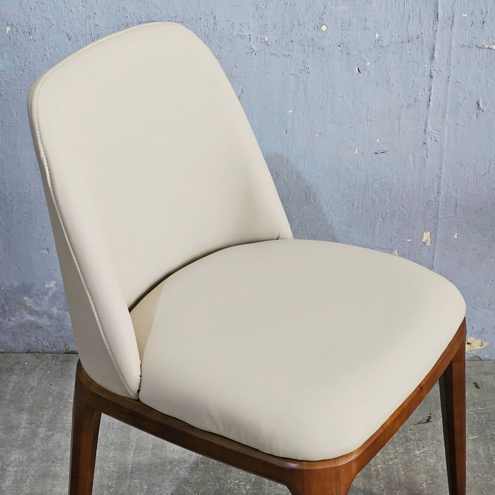 Ghế Grace khung gỗ bọc nệm da PU Ghế Grace khung gỗ bọc nệm da PU - hình 3