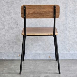 Ghế lưng tựa gỗ plywood khung sắt sơn tĩnh điện - hình 1
